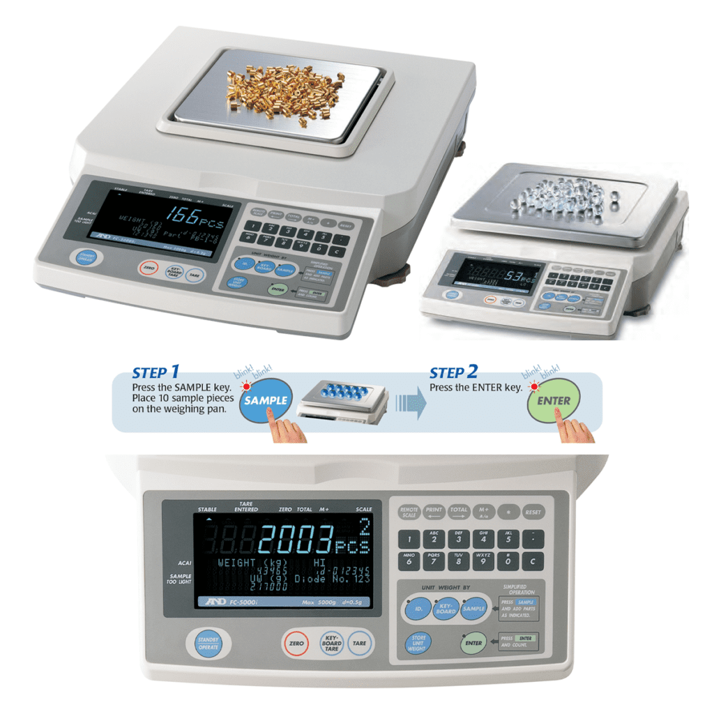 เครื่องชั่งนับจำนวน (Counting scale) : FC-I นับได้สูงสุด 50kg 5g ต่อชิ้น