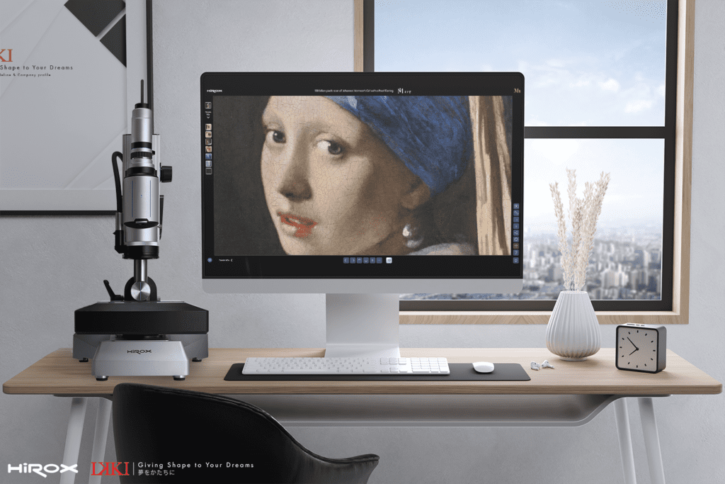 Girl with a Pearl Earring วิเคราะห์ผลงาน ด้วยกล้องไมโครสโคป 3D ไขความลับภาพวาด Girl with a Pearl Earring - ไมโครสโคป 3D