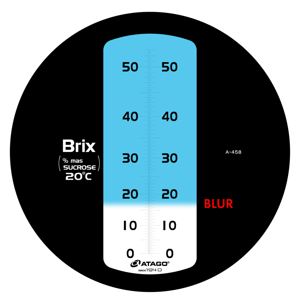 Refractometer มาตรวัด มีความเบลอ