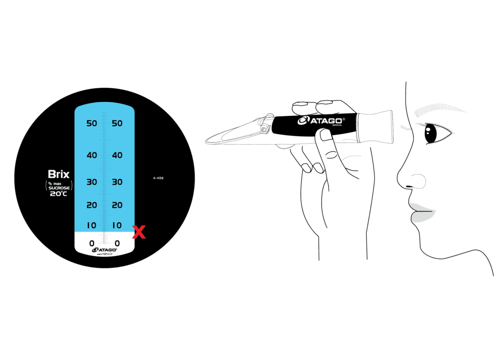 การสอบเทียบ Refractometer ขั้นตอนที่ 3