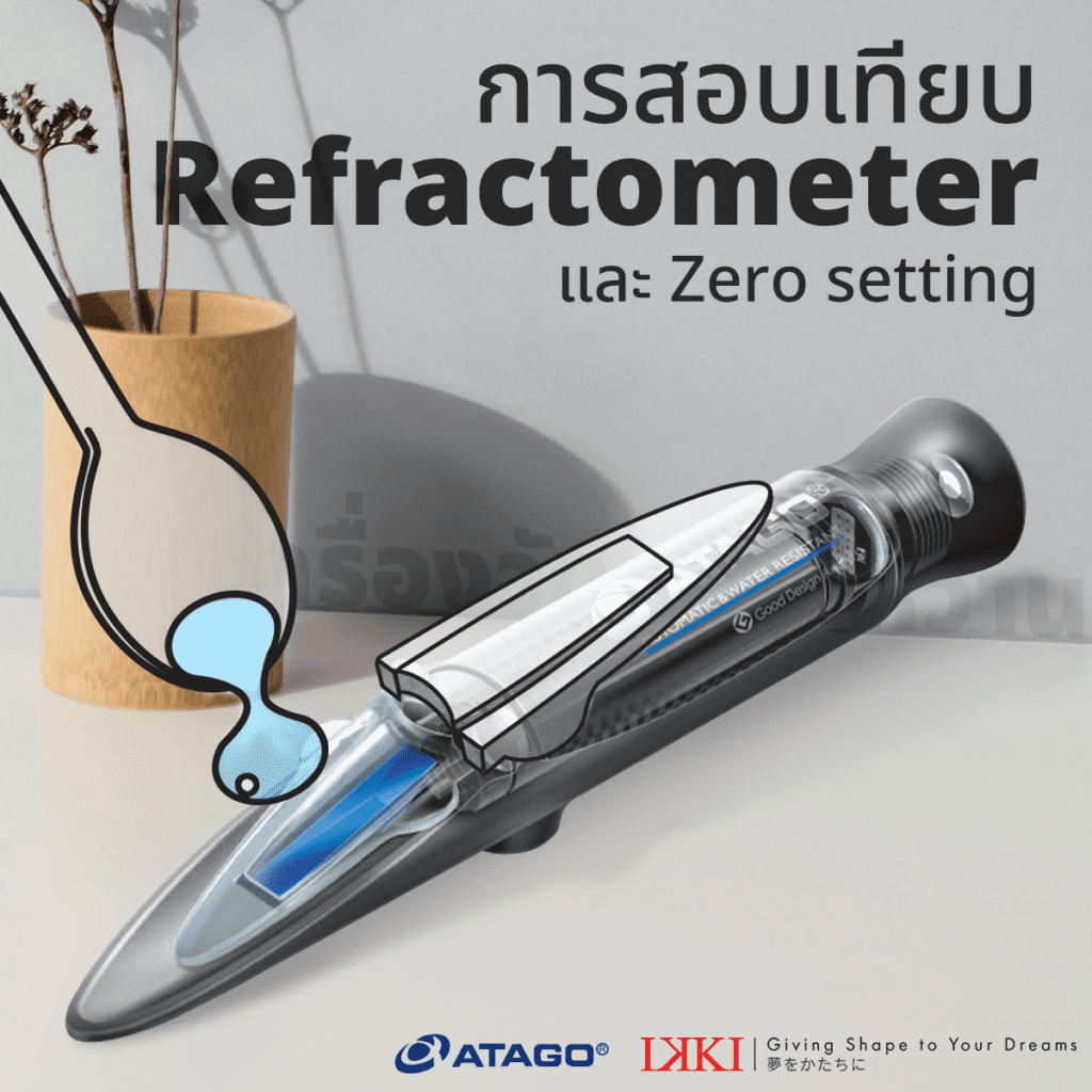 Refractometer การสอบเทียบ เครื่องวัดความหวาน