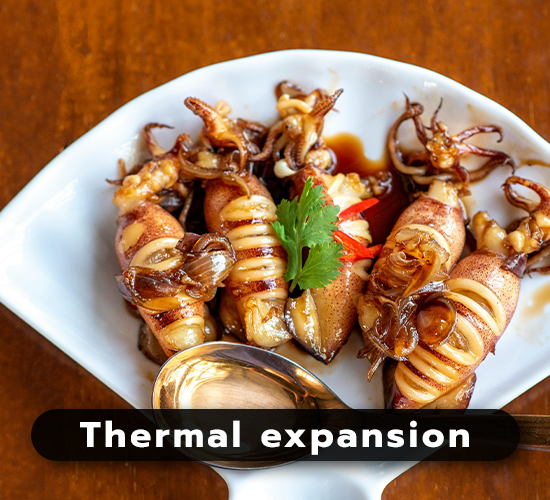 การขยายตัวของอาหารประเภทเนื้อสัตว์ Thermal expansion