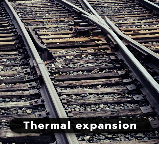 การขยายตัวของรางรถไฟ Thermal expansion